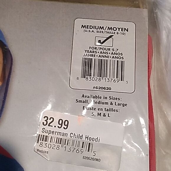 Superman hoodie child medium - Picture 8 of 8